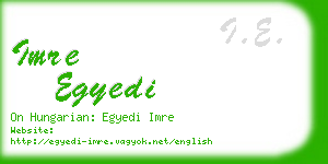 imre egyedi business card